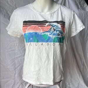 Billabong Gray Graphic Short Sleeve Tee